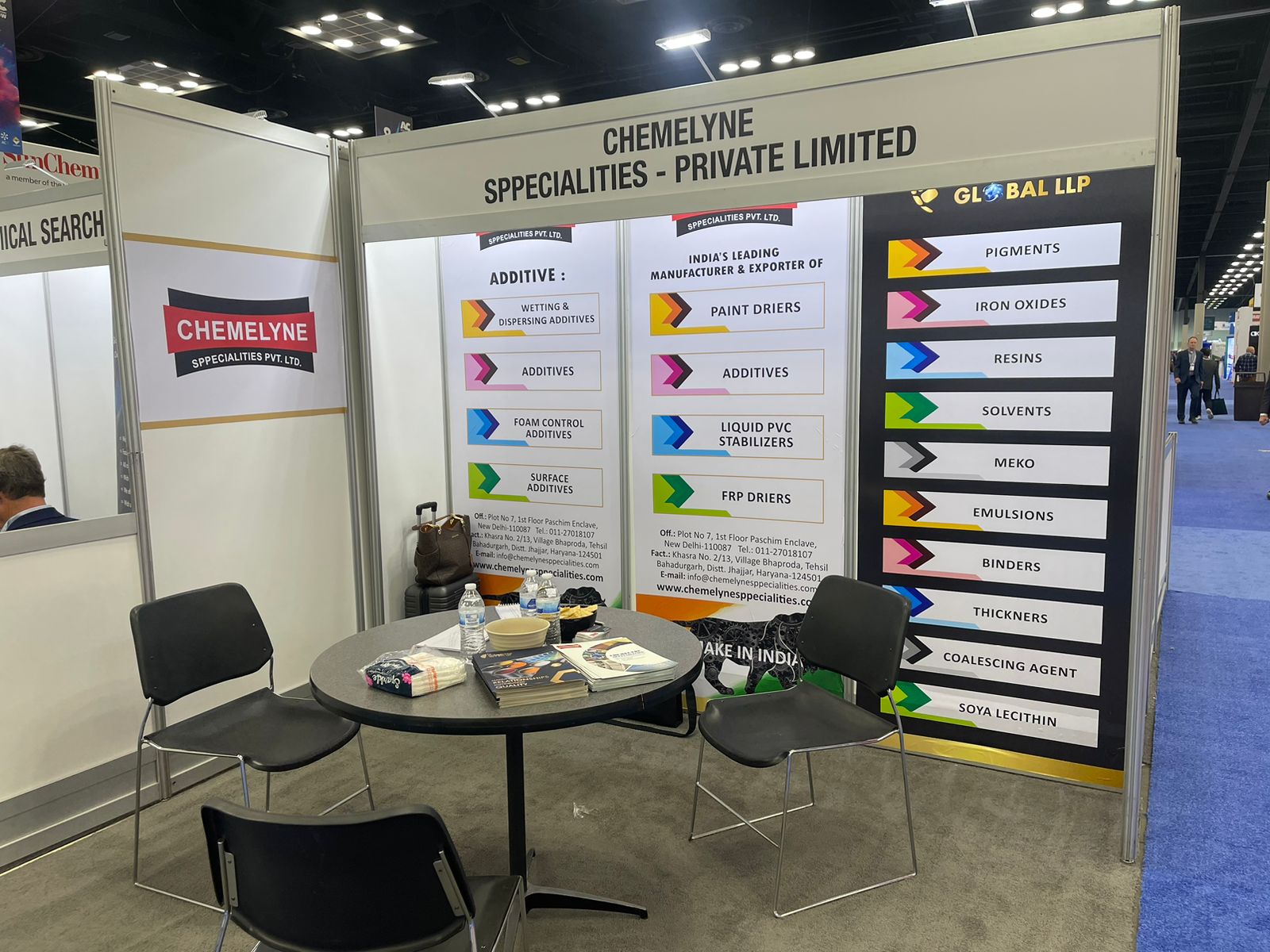 Chemelyne sppecialities at American Coatings Show