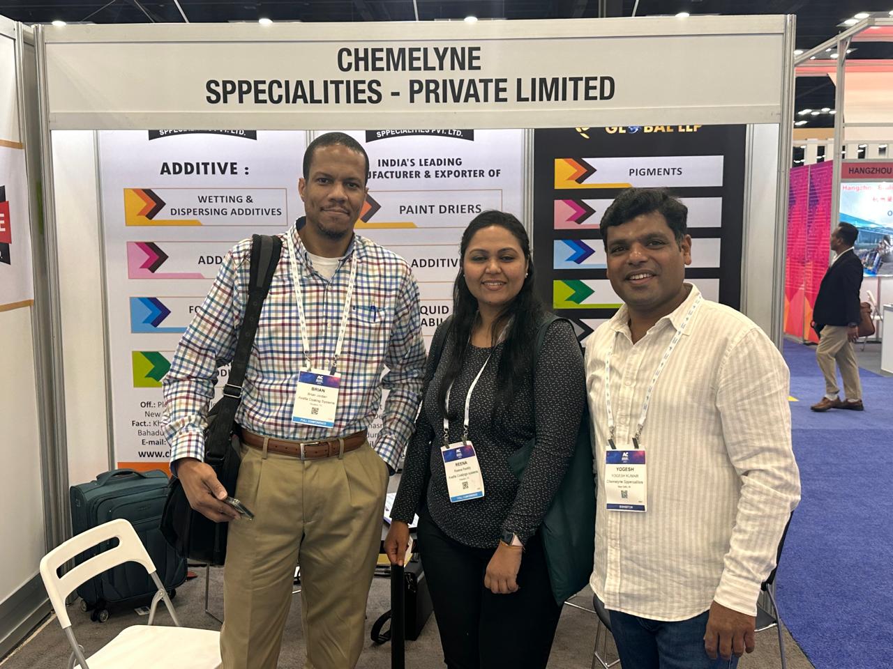 Chemelyne sppecialities at American Coatings Show